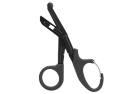 Tijeras De Vendaje De Acero Inoxidable Con Dientes Finos Herramienta De Primeros Auxilios Emergencia Negro