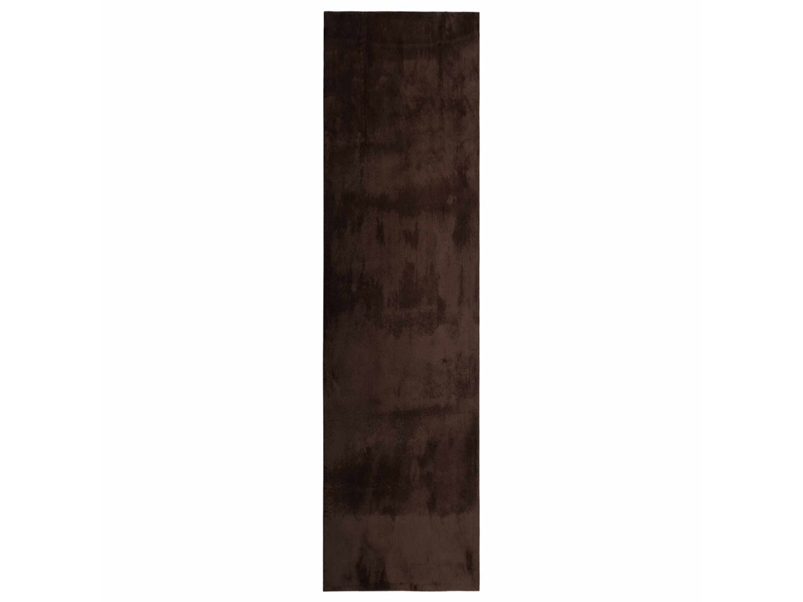 Conjunto 1 Tapete Moderno Vidaxl Castanho Poliéster (750 X 80 Cm)