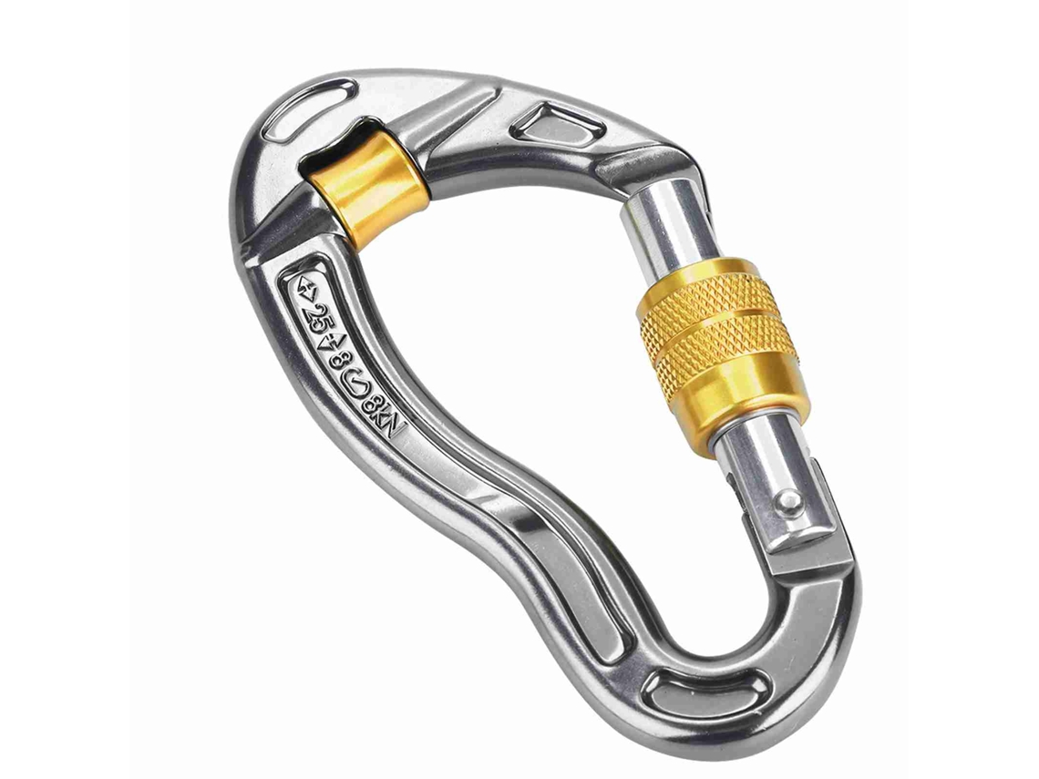 Gancho de Segurança 25kn Amarelo para Escalada