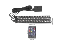 Laxiscreed Fita De Luz Led Rgb Com 8 Cores, Controle De Som E Efeitos De Ambiente