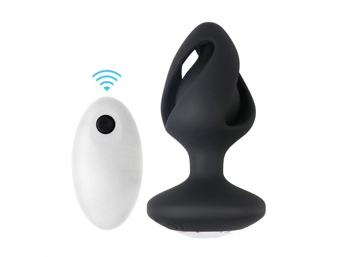Vibrador Anal De Controle Remoto Com 10 Modos De Vibrao Para Adultos (preto)