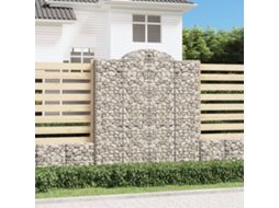 Vidaxl Cestos Gabião Arqueados 12 Pcs 200x50x220/240 Ferro Galvanizado