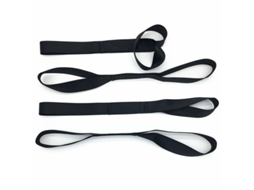 Lurelia Cinta Elástica, Fivela Segura, Gancho Duplo, Conjunto 6 Peças, Preto, 2,5 Cmx30cm, 2,5cm