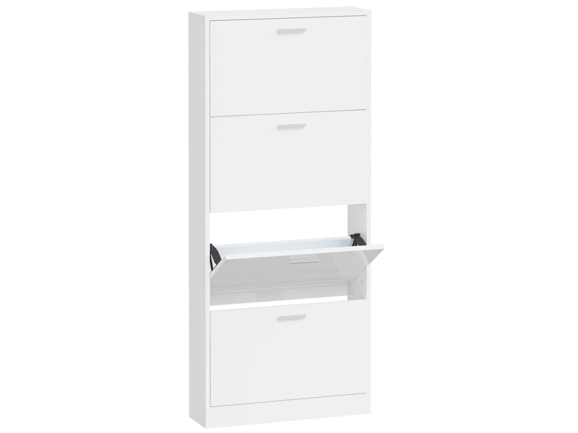 Shoe Cabinet, Shoe Cabinets Vidaxl Branco Madeira Processada (n/a)