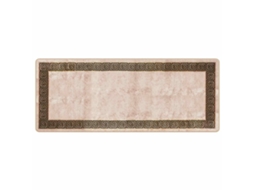 Conjunto 1 Tapete Runner Vidaxl Preto Poliéster (80 X 200 Cm)