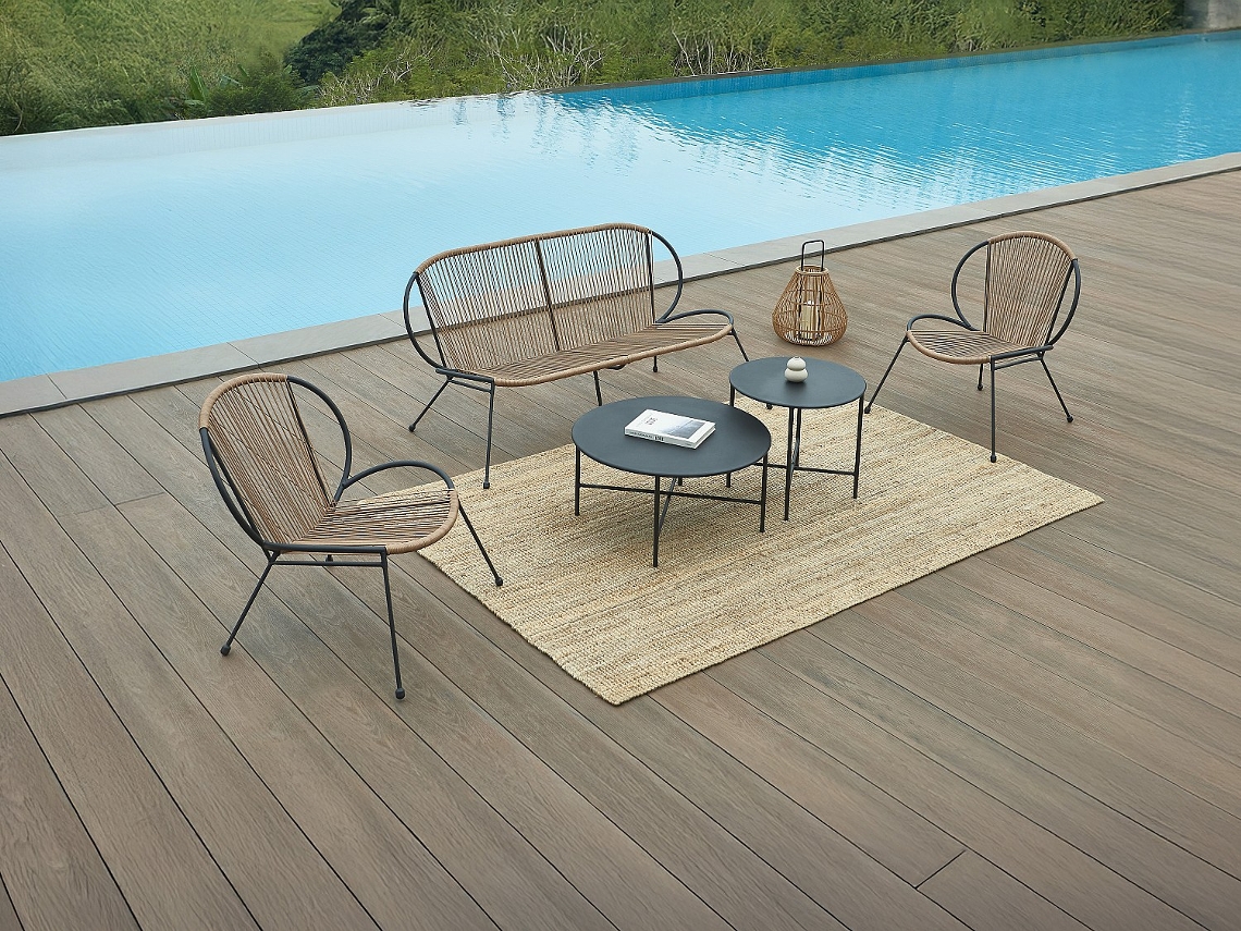 Conjunto De Sala De Jardim Nikao VENTE-UNIQUE.PT