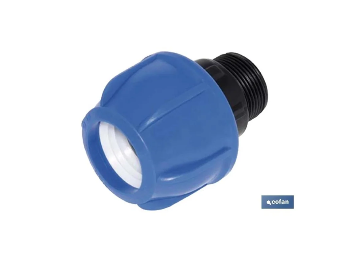 Enlace rosca macho pp pn16 25 x 3/4  venta unitaria