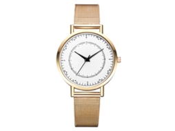 Relógio de Pulso Masculino Fashion Simples com Mostrador de Aço e Movimento Quartz