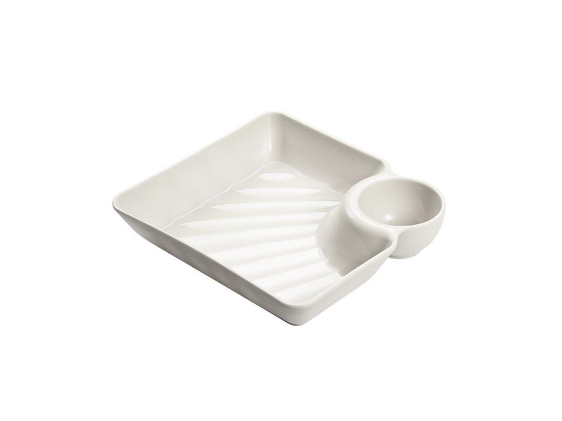 Pratos para Dumplings com Compartimento para Molho NEVEANCE