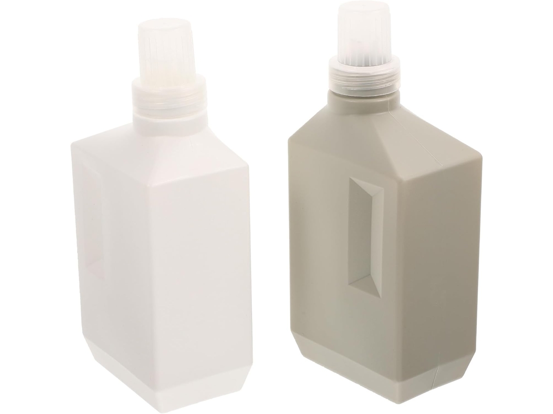 Conjunto De 2 Garrafas Reutilizáveis De 1000ml, Garrafas Planas Recarregáveis, Dispensadores.