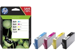 Pack 4 Tinteiros HP 364XL Cores (N9J74AE)