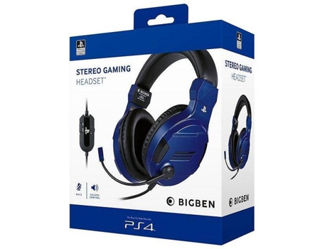 Auscultadores Gaming Bigben Stereo V3 para PS4 - Azul