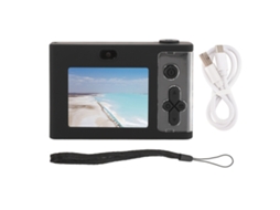 Câmera Digital 48mp 1080p Zoom 8x Anti-shake Tela 2.4" Tft 650mah Para Vlogging Viagens Preto