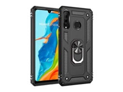 Capa Protetora Armor Shockproof Tpu Pc Para Huawei P30 Lite, Com Suporte Giratório De 360 Graus