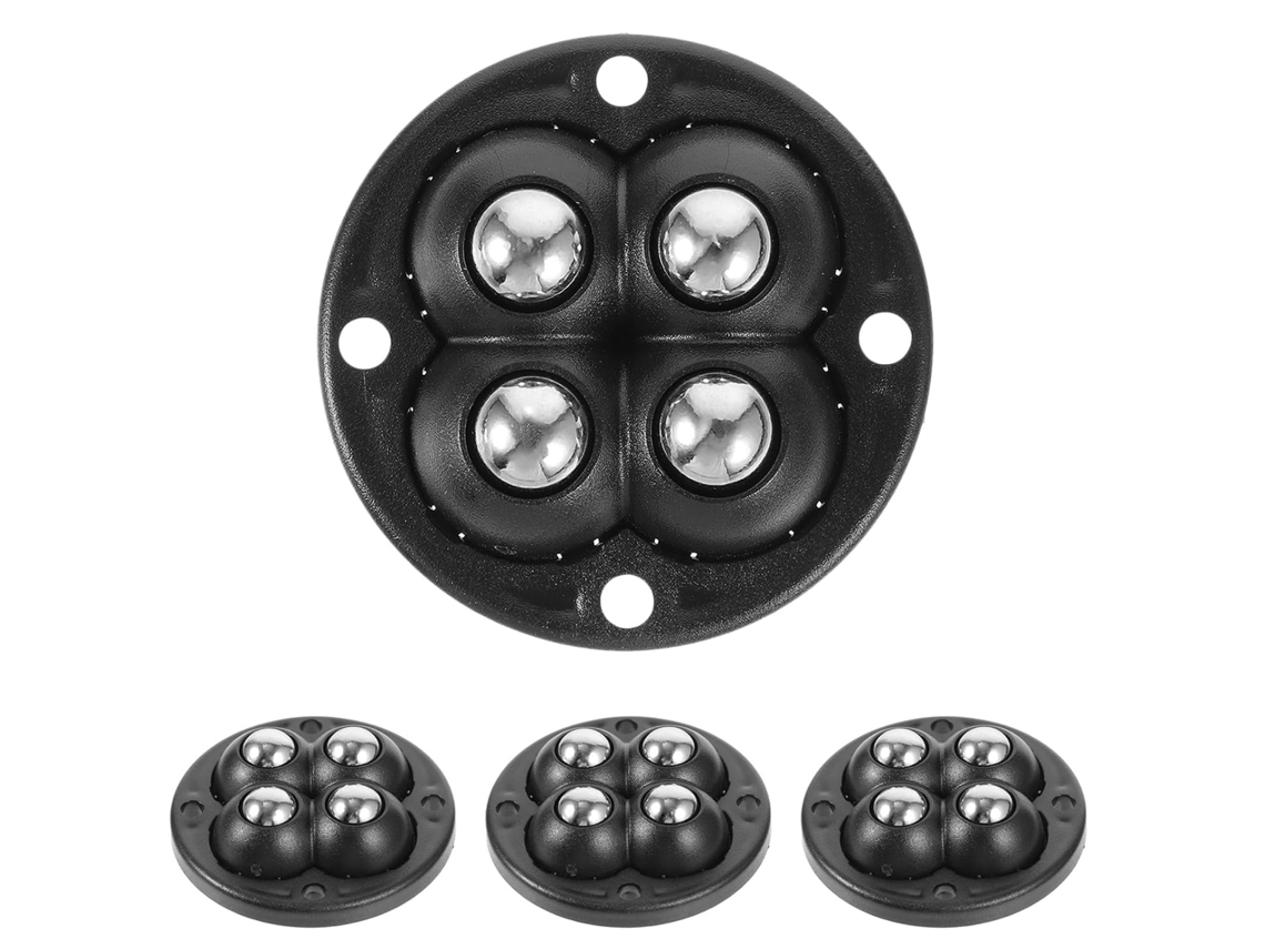 Conjunto Popetpop Com 4 Rodízios Giratórios Autoadesivos Em Abs E Aço