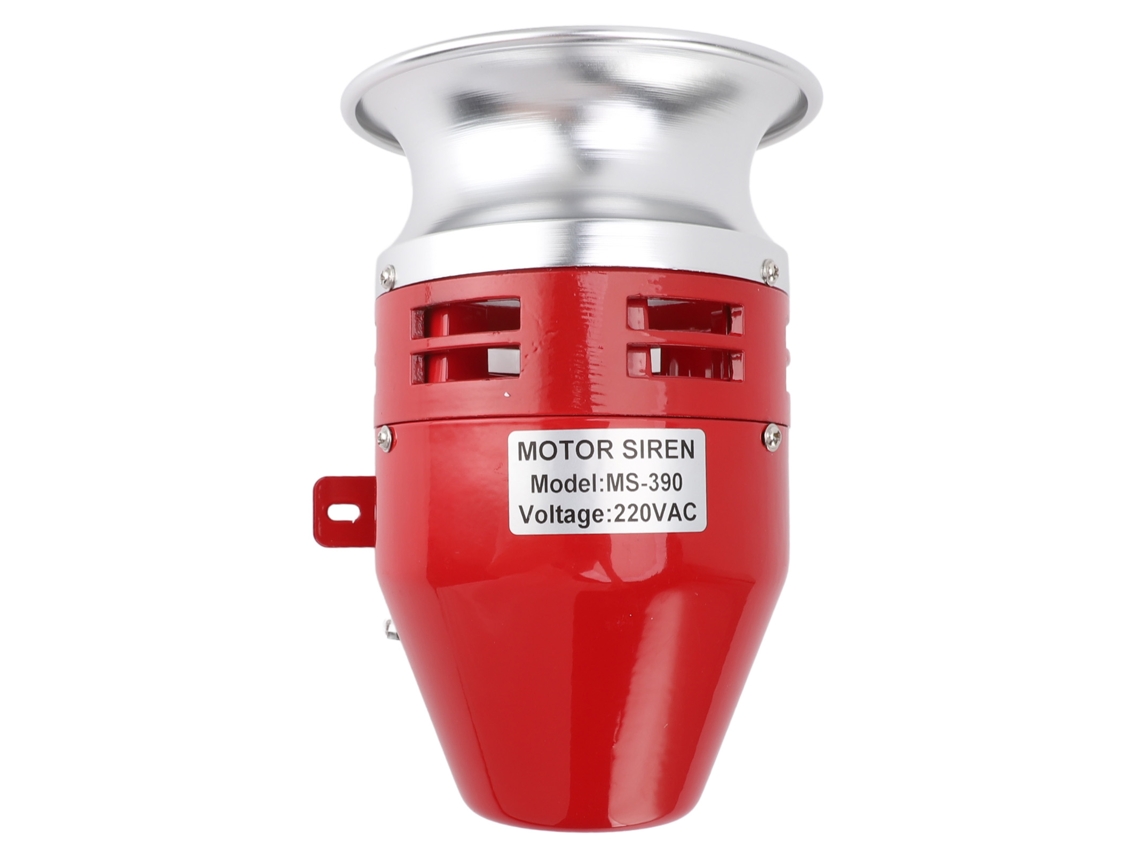 Sirene Elétrica Motor 125db Buzzer Alarme Ac220v 1.0a Casa Fábrica Escola