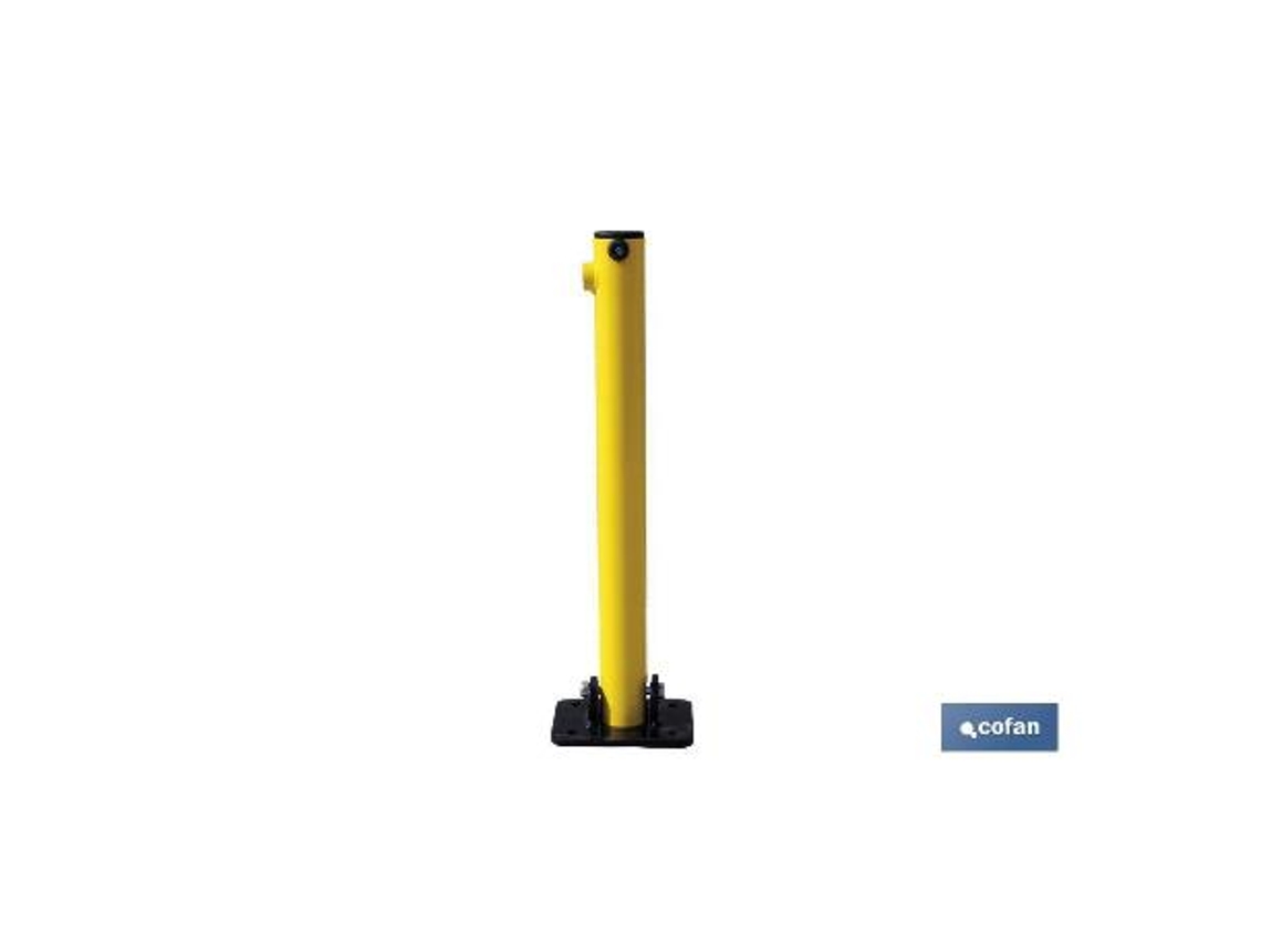 Poste abatible para parking c/cerradura