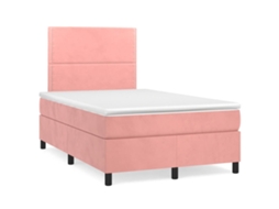Box Spring Bed, Box Spring Beds Vidaxl Cor-de-rosa Veludo (120 X 200 Cm)