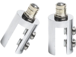 Conjunto De 2 Dobradiças Latão Resistentes Para Vidro, Ideais Para Portas E Janelas Modernas Fácil Instalação, Alta