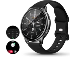 Smartwatch Com Chamada Bluetooth, Ip67 À Prova Dágua De 1.69 Polegadas Para Android Ios Preto Yizhood