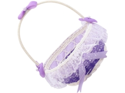 Cesta De Mão Redonda De Plástico Roxo Para Dama De Honra