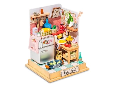 Maqueta Mini Taste Life Cocina Robotime En 3d Con Complementos Madnesstoysvolumen