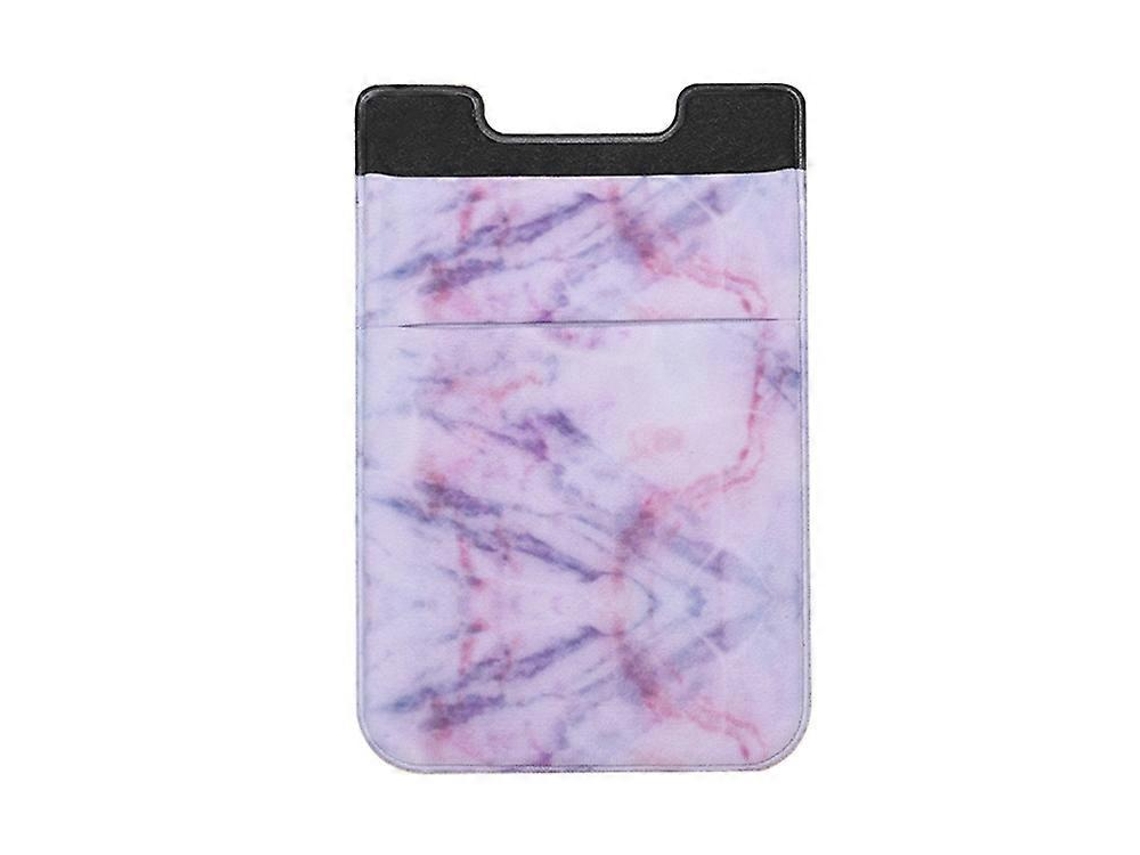 Suporte Adesivo Para Celular Com Estampa De Mármore E Estrada (roxo)
