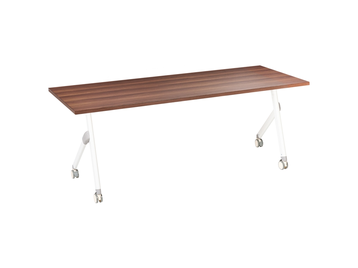 Secretária Dobrável Bendi Castanho Escuro 180 Cm 60 Cm Beliani