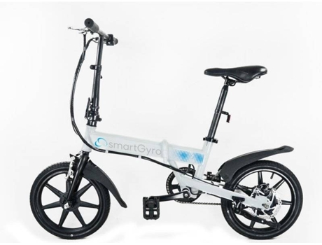 Bicicleta Elétrica  E-Bike Branca (Velocidade Máx: 25 km/h  Autonomia: 30 a 50 km)