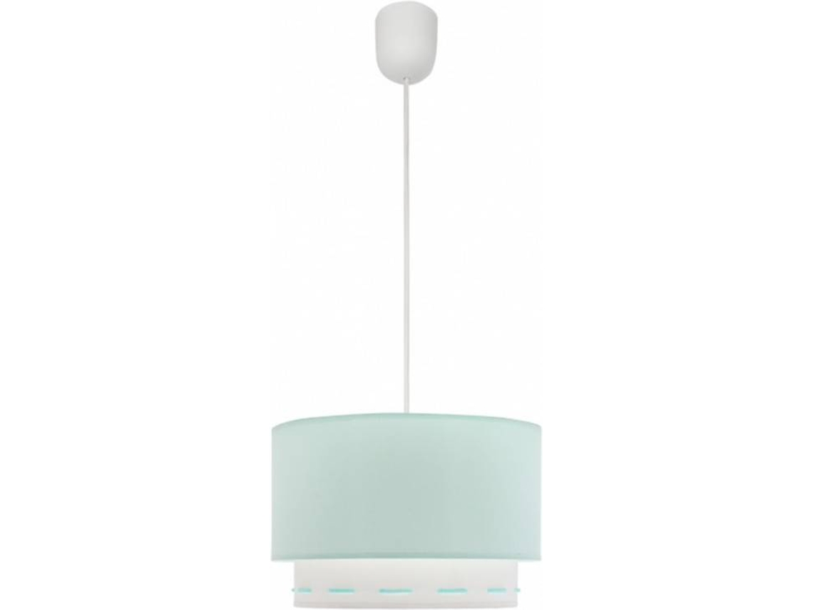 Candeeiro de Teto FABRILAMP Trazos (Azul - E27 - Máx. 60W - Tecido)