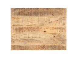 Vidaxl Tampo De Mesa Madeira De Mangueira Maciça 25-27 Mm 90x60 Cm