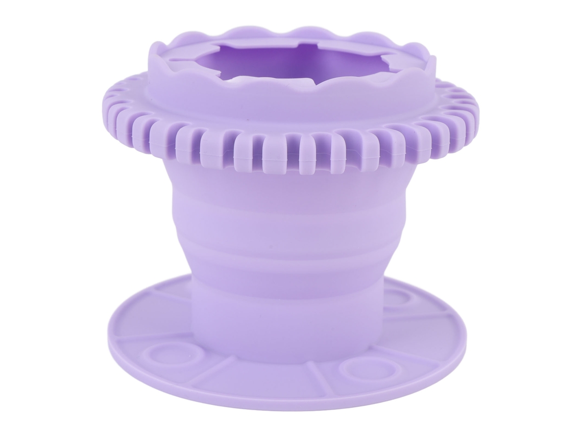 Limpiador De Pincéis De Pintura E Maquiagem De Silicone Plegável Multifuncional Copo Lavapincéis