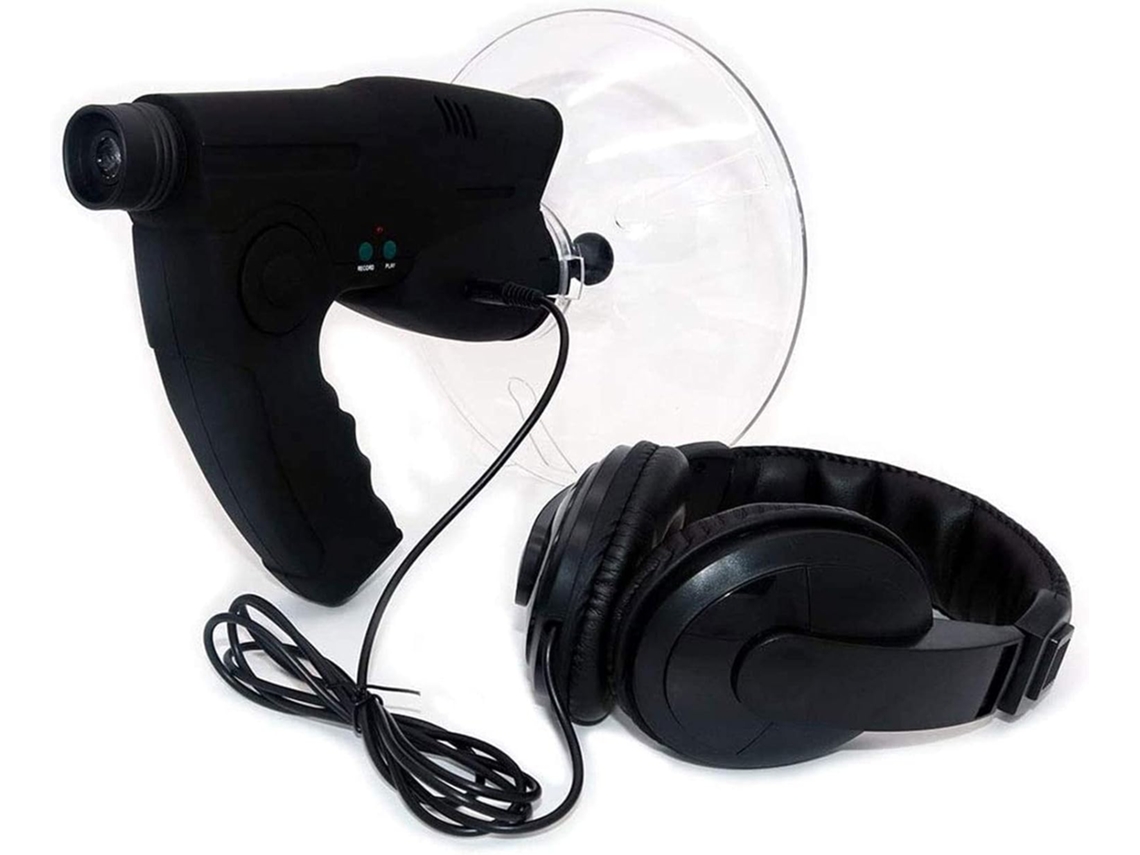 Microfone Parabólico Portátil, Amplificador De Som Monocular X8 Com Amplificação Auricular Biônica,