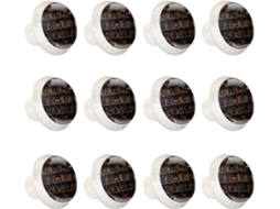 Puxadores Redondos Para Armários De Cozinha, Gavetas De Cômoda, Conjunto De 12 Peças, Ideais Para Estantes, Bibliotecas