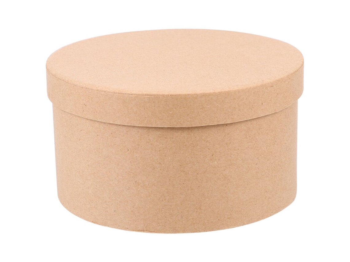 Caixas Redondas De Papel Kraft Para Biscoitos, Bolos E Muffins - Conjunto 10
