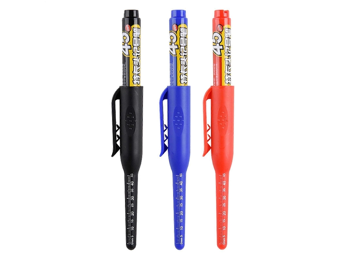 Marcadores De Construção Metálicos Com Ponta Longa Para Marcação Industrial Precisa, Tinta Resistente À Água E Fácil Aderência. Olysi Shop