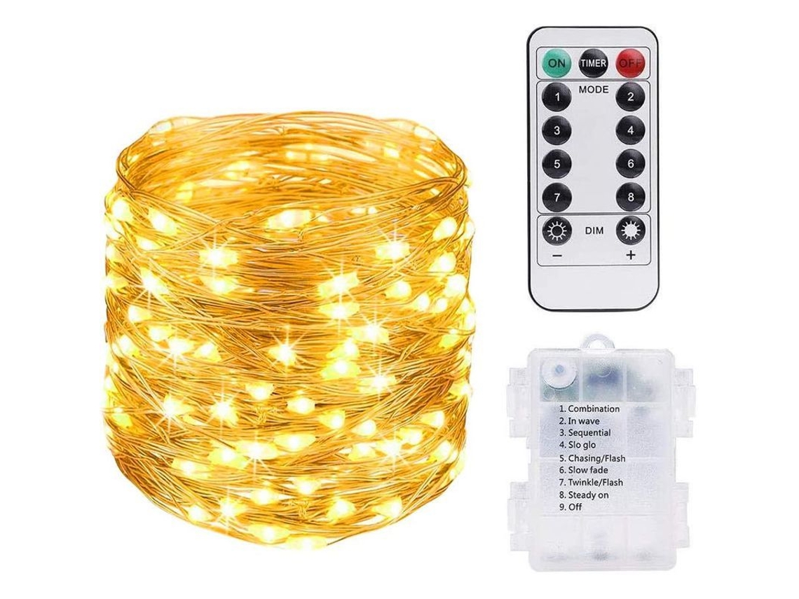 Fita de luz 10m, 100 LEDs, com controle remoto NOVA LINE