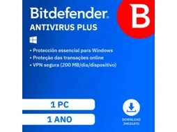 BITDEFENDER Antivirus Plus (1 Dispositivo - 1 Ano - PC - Formato Digital)