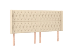 Headboard, Headboards Vidaxl Creme Tecido (183 X 16 X 118/128 Cm)