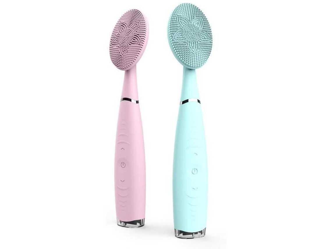 Dispositivo de Limpeza de Silicone Elétrico Portátil Recarregável Escova de Lavagem Elétrica Massageador Doméstico Portátil Cor: P