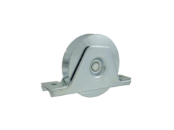 Roda de Aço 335v C/ Base Inf. Aparaf. 1 Rol. Zinc. D80