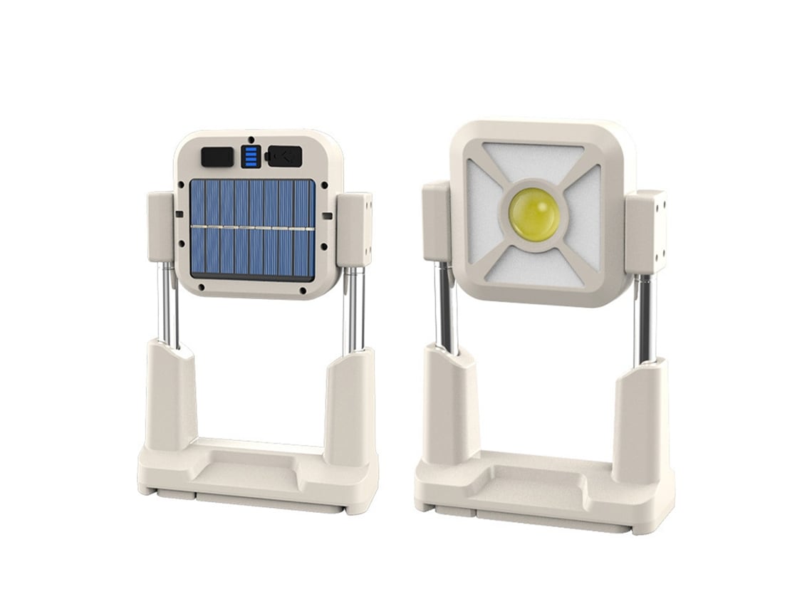 2026 lanterna Solar Portátil Recargable Via Usb para Exterior com Modos de Iluminação e Altura Ajustável, Ideal para Acampamento e Barraca