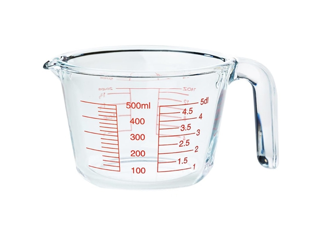 Garrafa Graduada 500ml - Livre De Bpa, Resistente Ao Micro-ondas, Ideal Para A Cozinha, Medindo Com Precisão Líquidos, Pós E Diversas Substâncias