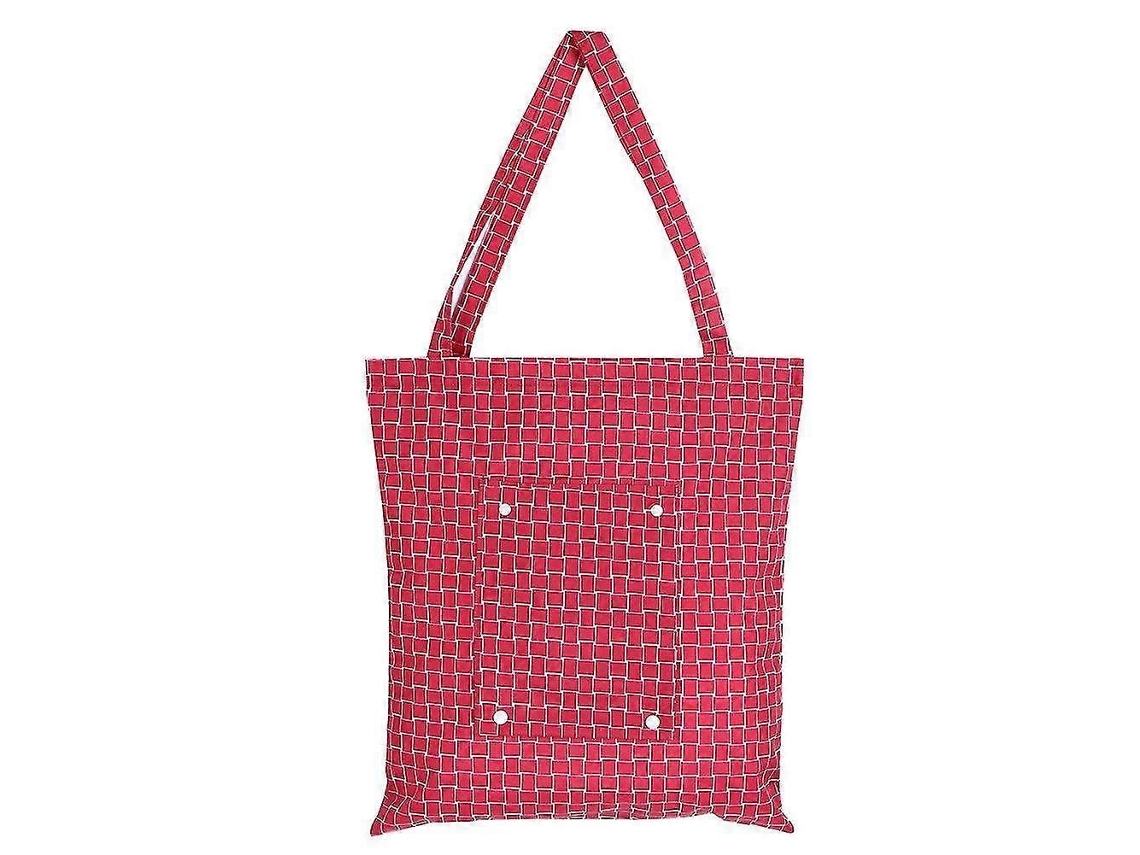 Sacola de Compras Dobrável e Reutilizável de Grande Capacidade para Frutas e Verduras Sacola Vermelha Ecológica para Reciclagem GOKOCO