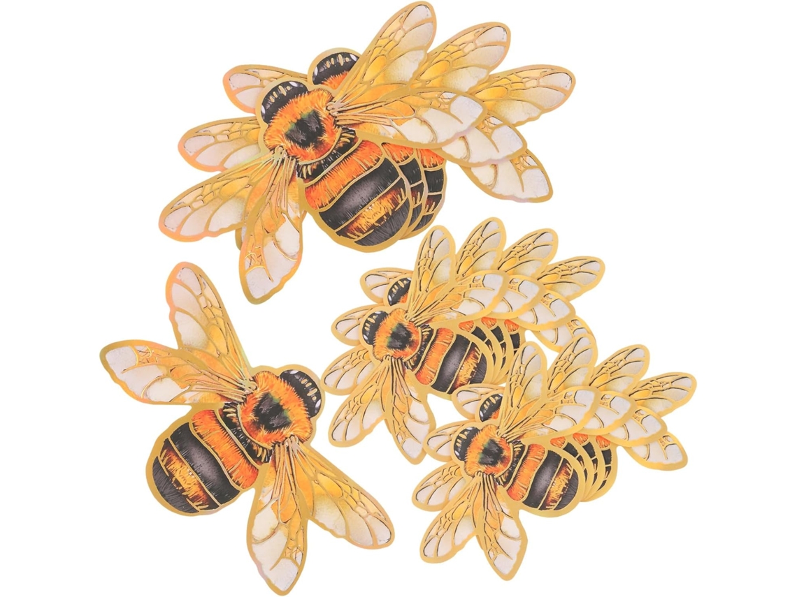 De 12 Adesivos De Parede Em Miniatura 3d De Abelhas, Decorativos Para Sala De Estar E Quarto, Adesivos Removíveis Em Gokoco