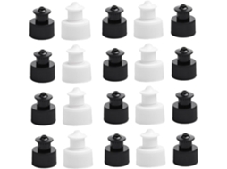 Tampas Para Garrafas Esportivas Com Botão De Pressão, Pacote Com 40 Unidades, Pe, Diâmetro Interno De 2,8 Cm, Coloridas