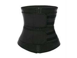 Cinto De Treinamento Abdominal Para Mulheres Com Efeito Sauna E Suporte Lombar Ajustável Para Academia E Recuperação Pós-parto M Negro