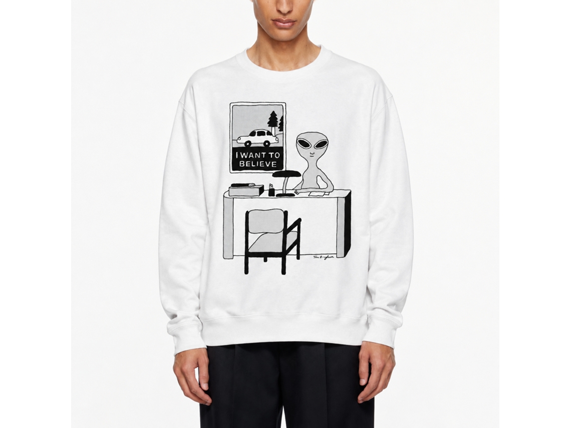 Rockinstone I Want To Believe Classic Sweatshirt Unique Designer Style