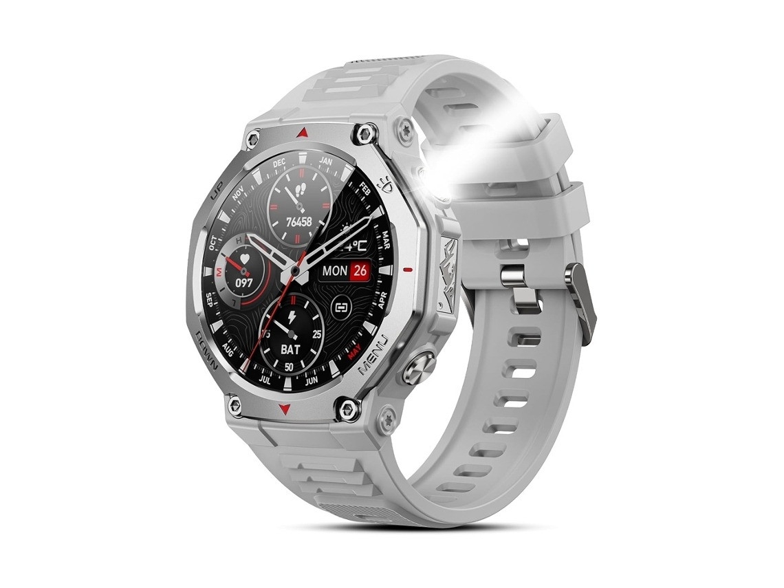 Smartwatch 1.43 Amoled 525mah Bateria Chamadas Bluetooth (cinza)