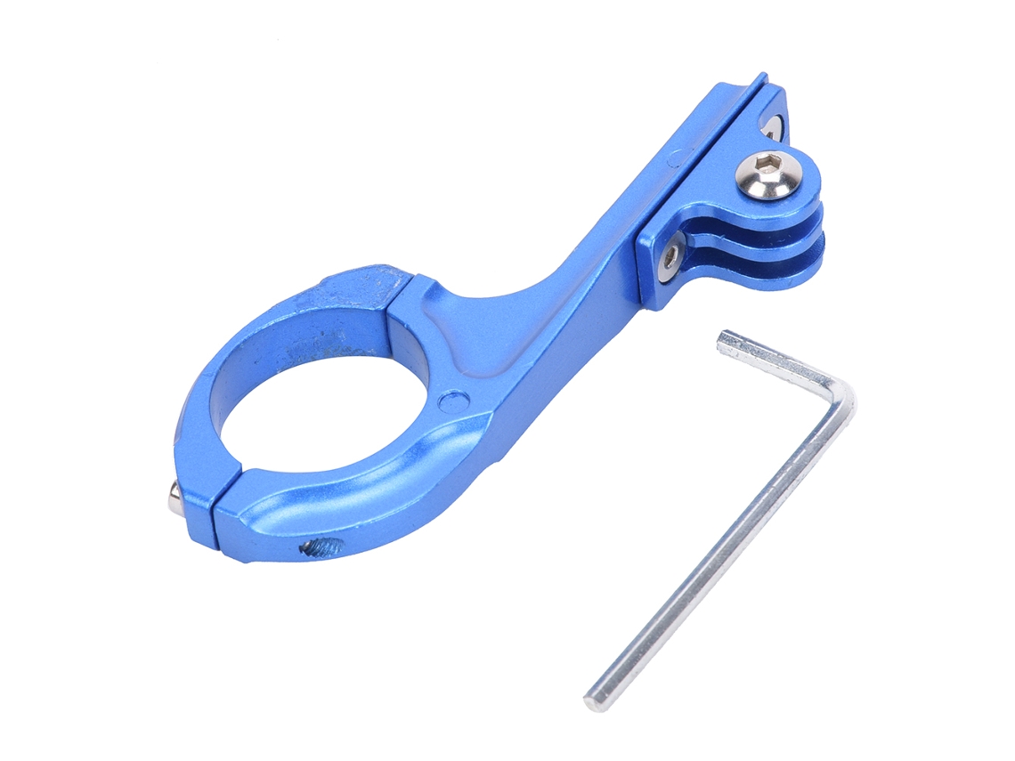 Suporte De Fixação Para Câmera Ação Em Liga Alumínio Bicicleta, Compatível Com Gopro (azul).-aquaforge